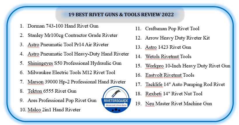 19 Best Rivet Guns and Tools Review 2022